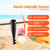 FactionGarden Beach Umbrella Sand Anchor, 2 Pack Heavy Duty Umbrella Stand Outdoor Base 17 Inches Metal No Dig Ground Umbrella Holder, Christmas Tree Stand Base