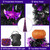 TURNMEON 6 Ft Black Tinsel Halloween Tree with Lights Halloween Decorations