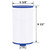 Wowreed Spa Filter Compatible with FC-2402, 303279, Free Flow, AquaTerra, Fantasy Hot Tub Filter, 1 1/2" Finer Thread, 2 Pack