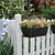 CADUKE 6 PCS Railing Planter Boxes, Black Planter Boxes with Bracket
