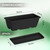 CADUKE 6 PCS Railing Planter Boxes, Black Planter Boxes with Bracket