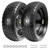LTNICER 13" Flat Free Tires Compatible with Gorilla Carts,4.00-6 Solid Rubber Wheels with 5/8"Bearings,2.1"Offset Hub for Wagon Tire,Trailer Tire,Wagon Wheel Replacement,13 Trailer Tire Wheel(2-Pack)