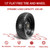 LTNICER 13" Flat Free Tires Compatible with Gorilla Carts,4.00-6 Solid Rubber Wheels with 5/8"Bearings,2.1"Offset Hub for Wagon Tire,Trailer Tire,Wagon Wheel Replacement,13 Trailer Tire Wheel(2-Pack)