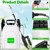 Battery Powered Garden Sprayer 3.21 Gallon, Electric Pump Sprayer with 41" Extendable Wand, 5 Mist Nozzles, Ideal for Lawn Care, Weeding & Cleaning