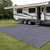 JUNKOGO RV Outdoor Mat 8x10 FT, Reversible Blue-Gray RV Patio Rug