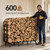 Josmimic 4.5FT Firewood Rack Outdoor, Heavy Duty Metal Wood Rack for Firewood Storage, Indoor Outdoor Log Holder for Fireplace, Patio, Deck, Backyard