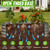 AmazStove Galvanized Raised Garden Bed Kit, Planter Garden Boxes Outdoor, Oval Large Metal for Vegetables Fruits, Flowers Planter Boxes, Easy Assembly Garden Bed Kit (Silver, 4×2×1FT (2-Pack)