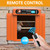 Automatic Chicken Coop Door Solar Powered, Extra Large Size, Anti-Pinch Design, Battery Powered Auto Chicken Door with Timer & Light Sensor, Solar Chiken Coop Door with Remote Control (50-100M)
