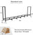 BALIE SPACE 8ft Outdoor Firewood Rack Log Holder for Fire Wood Pile Storage