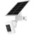 7W Solar Panel with Gutter Mount for Ring Cameras, Stick Up Cam, Stick Up Cam Pro, Outdoor Cam Plus Battery, Spotlight Cam Plus/Pro with Waterproof Cable and USB-C to Barrel Plug Adapter (White)