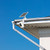 7W Solar Panel with Gutter Mount for Ring Cameras, Stick Up Cam, Stick Up Cam Pro, Outdoor Cam Plus Battery, Spotlight Cam Plus/Pro with Waterproof Cable and USB-C to Barrel Plug Adapter (White)