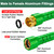 50FT Flexible Garden Hose & 10Modes Nozzle,Lightweight Water Hose,Kink-Free,All-Weather 3/4 in. NoneExpanding Hose for RV,Boat,Car Wash,Garden,Yard,Camper,Outdoor (Green-Black, 50Ft)