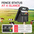 Solar Electric Fence Charger-0.11J-10 Miles, Maximum Output Voltage 8100V- Provide 24-Hour Uninterrupted Protection for Livestock and Yards with Rechargeable Solar Panel Black