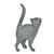 Newman House Studio Garden-Statues Cat-Figurines Home Garden Decor - Farmhouse Backyard Polyresin Kitten 7.6L x 4W x 14.5H inch