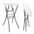 pollilar Cocktail Table 28in Bar Height Folding High Top Table White