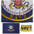 Embroidered Navy Emblem Flag Double Sided 3x5 Outdoor- 300D Heavy Duty Nylon- Military 3x5 Navy Outdoor Banner Flag- Brass Grommets & 4 Rows Stitched