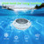 Pooldecor Floating Pool Lights w/Remote, 6.5" Upper & Lower Dynamic LED Color Changing Solar Pool Lights that Float, IP68 Waterproof Solar Floating Light for inground Pools Wedding Party Decor(2)
