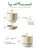LE TAUCI 12 Inch Pots for Plants with Saucer, Ceramic Indoor Planter Pot for Plants with Drainage Hole, Mesh Pad Included, Unglazed Porous Ceramic, Modern for Home and Office, Speckled Oat