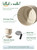 LE TAUCI 12 Inch Pots for Plants with Saucer, Ceramic Indoor Planter Pot for Plants with Drainage Hole, Mesh Pad Included, Unglazed Porous Ceramic, Modern for Home and Office, Speckled Oat
