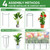 HiGift 10 Pack 24" H x 10" W Tall Plant Support Stakes, Half Round Metal Peony Cages and Supports, Monstera Plant Support Snake Plant Stake Flower Support Ring for Tomato, Hydrangea Outdoor Indoor