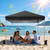 Vinabilia 10x10 Pop Up Canopy Tent with One-Push Center Lock,Black
