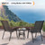 VINGLI Patio Chairs Set of 2, Black