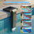 Solar Pool Light Only for Inground Pools with Remote, Brighter 3-Sided 180° Underwater Glow, 10 Colors 4 Modes, Waterproof Design