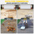 Dalmbox 14" Pressure Washer Surface Cleaner, 4 Wheels, 1/4" Quick-Connect