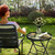 JOINHOM Outdoor Side Table, Small Patio End Table, Black