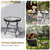 JOINHOM Outdoor Side Table, Small Patio End Table, Black