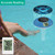 BSCLO Wireless Pool Thermometer, Digital Pool Thermometer Floating Easy Read–IPX8 Waterproof Solar Temperature Gauge for Pool, Aquarium, Pond,