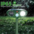 2Pack Animal Repellent Outdoor Ultrasonic Deer Repellent Devices for Yard