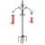 Kingsyard Outdoor Double Shepherd Hook, 76" Bird Feeder Pole