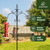 Kingsyard Outdoor Double Shepherd Hook, 76" Bird Feeder Pole