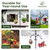 Kingsyard Outdoor Double Shepherd Hook, 76" Bird Feeder Pole