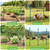 Metal 10Pack 3FT Fence Posts for Wire Fencing Heavy Duty U Post