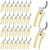 Chumia 30 Pack Garden Shears Flower Clippers for Plant Cutting, Beige