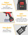 DECOKTOOL 1080PSI CordlessPowerWasher Jet Nozzle High Pressure Hose Nozzle for Garden Hose for Car Washing, Garden Cleaning, Patio,Crimson