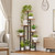 HOOBRO Corner Plant Stand Indoor, 7-Tier Plant Shelf for Indoor Plants