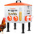 GADFISH 55LBS Large Capacity Automatic Chicken Feeder - Upgraded Window Design Allows Viewing of Feed Conditions, 8 Feeding Ports, Anti-Waste Design, Height-Adjustable Legs & Secure