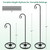 EGOMYRON 63" Adjustable Shepherds Hooks Stand for Wind Chimes, Hummingbird Feeders, Lanterns, Hanging Plant Stand Indoor Outdoor Patio Garden