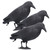 Realistic Crow Decoys, Life Sized Simulation Crow Statue Hunting Bait Decoys Black Crow Decoy Figuring,Flying Bird Props for Halloween Party Outdoor Garden Crow Decor (3PCS)