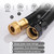 Garden Hose 5/8"x 25ft Brass Rubber Heavy Duty Water Hose 600 PSI Black