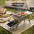 Zarkind Portable Tabletop Charcoal Grill, Foldable Stainless Steel Mini BBQ Grill with Carry Bag, Lightweight Small Camping Picnic Travel Tailgating Patio Grill