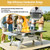 Zarkind Portable Tabletop Charcoal Grill, Foldable Stainless Steel Mini BBQ Grill with Carry Bag, Lightweight Small Camping Picnic Travel Tailgating Patio Grill