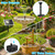 FYDGTPI 7.5W Solar Fountain Pump with 6 Nozzles & Ground Stake for Garden