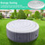4.5 Ft Inflatable Hot Tub Cover - Energy Saving Lid for Round Hot Tub