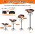 Parovite 50" Tall Metal Bird Bath for Outside, Outdoor Water Feeder Bowl