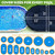15x30 ft Oval Winter Pool Cover for Above Ground Pools, Navy, Resistant