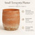 11"H x 9.5" Dia Aged Terracotta Clay Planter Pot with Drainage Hole, Rustic Farmhouse Style Flower Pot with Distressed Finish, Vintage Decorative Planter for Indoor Outdoor Garden, Patio, Porch
